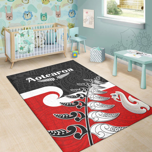 waitangi-area-rug-aotearoa-maori-pattern-mix-fern-and-manaia-koru