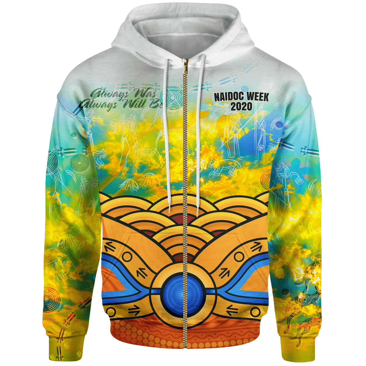 aboriginal-kid-zip-up-hoodie-australia-kangaroo-naidoc-week-2021-for-kid