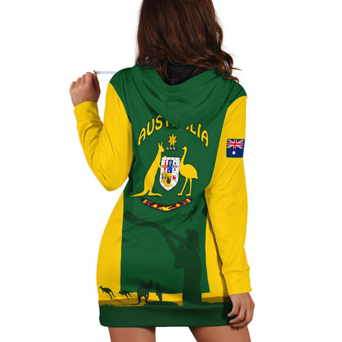custom-personalised-australia-national-colours-hoodie-dress-green-and-gold
