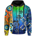 aboriginal-zip-up-hoodie-indigenous-turtle-dot-painting-art