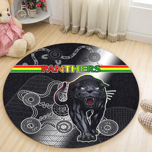 black-panthers-round-carpet-original-simple