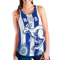 Roos Football Women Racerback Tank Simple Indigenous | Vibehoodie.co