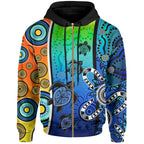 kid-aboriginal-zip-up-hoodie-indigenous-turtle-dot-painting-art