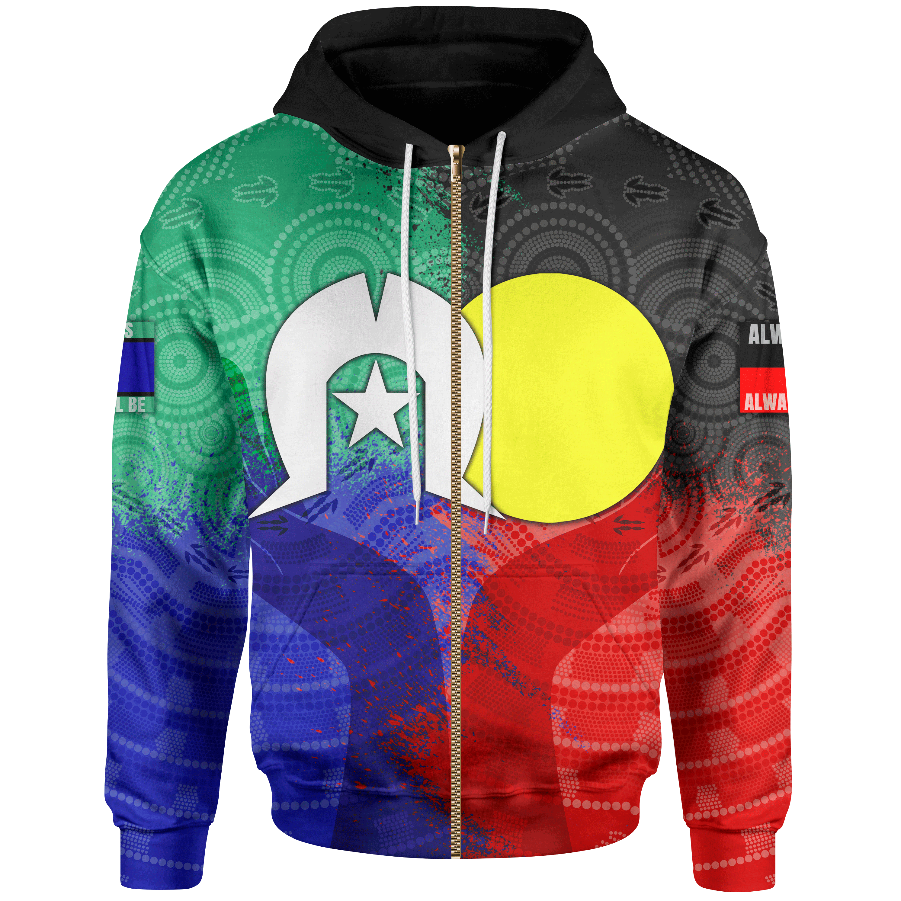 aboriginal-kid-zip-up-hoodie-australia-naidoc-week-indigenous-flag-style-for-kid