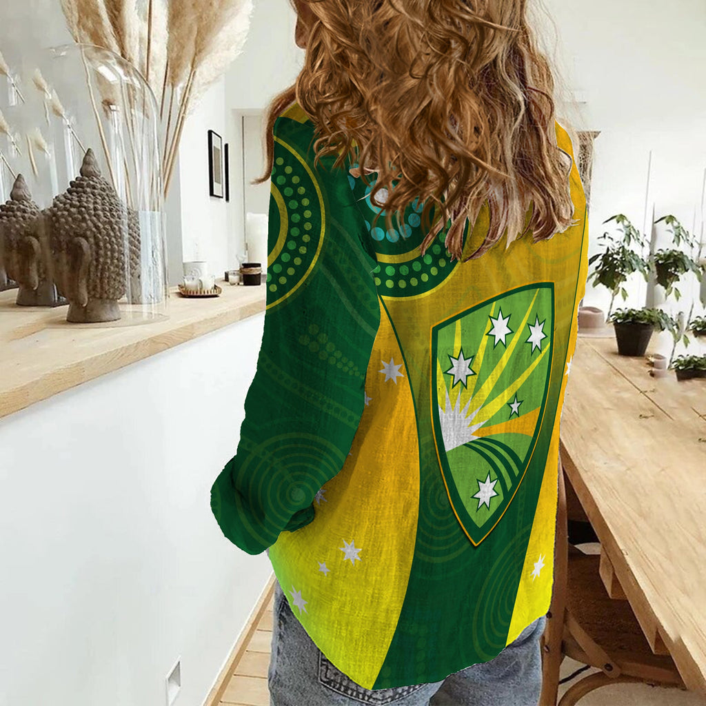 custom-personalised-cricket-australia-women-casual-shirt-unique-aboriginal