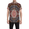 aboriginal-short-sleeve-shirt-circle-red-dot-painting-art