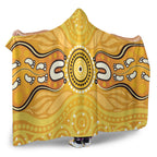 australia-aboriginal-inspired-hooded-blanket-aboriginal-yellow-color-dot-art-vector-background