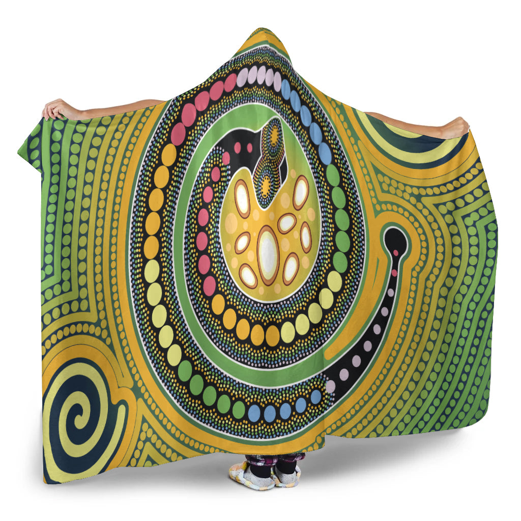 australia-aboriginal-inspired-hooded-blanket-aboriginal-art-vector-painting-with-snake