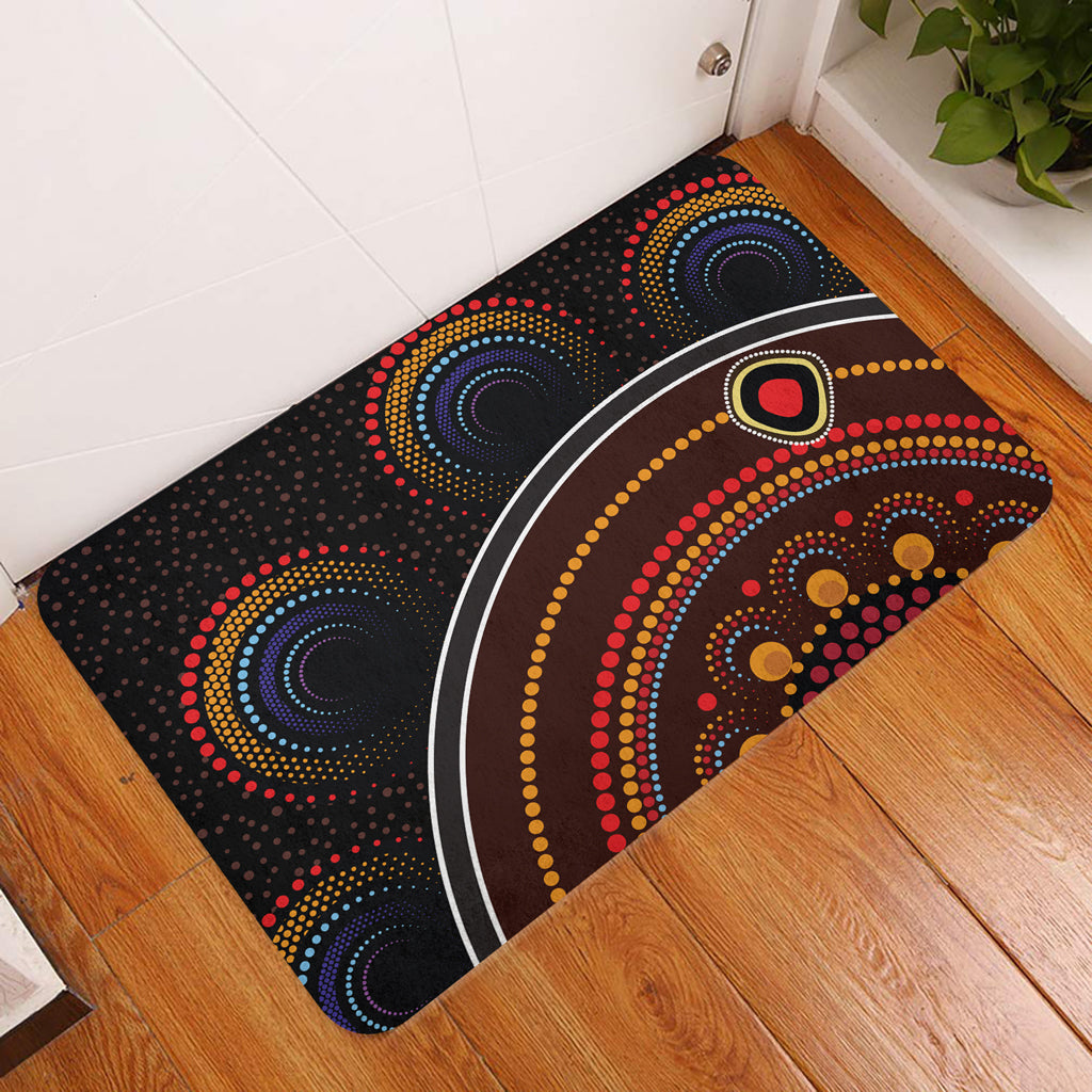 australia-aboriginal-inspired-door-mat-aboriginal-style-of-dot-painting