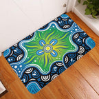 australia-aboriginal-inspired-door-mat-blue-aboriginal-dot-artwork
