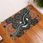 australia-aboriginal-inspired-door-mat-crocodile-aboriginal-dot-art-vector