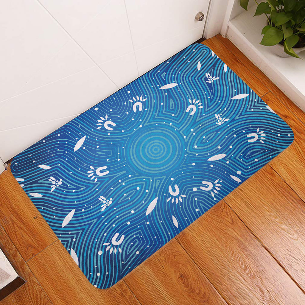 australia-aboriginal-inspired-door-mat-aboriginal-art-dot-painting-pattern-blue-color
