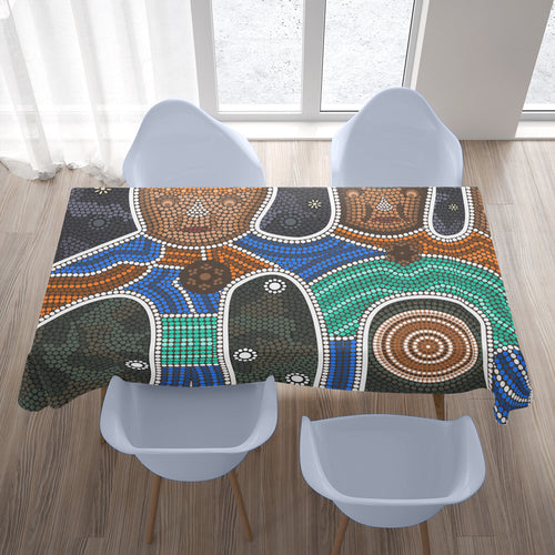 australia-aboriginal-inspired-tablecloth-friendship-aboriginal-style