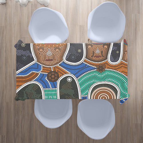 australia-aboriginal-inspired-tablecloth-friendship-aboriginal-style