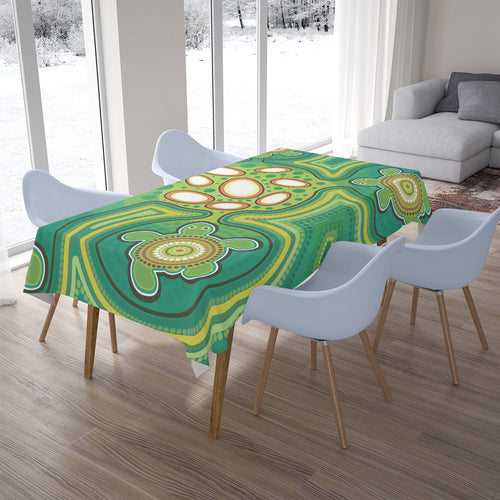 australia-aboriginal-inspired-tablecloth-aboriginal-dot-art-vector-painting-with-turtle