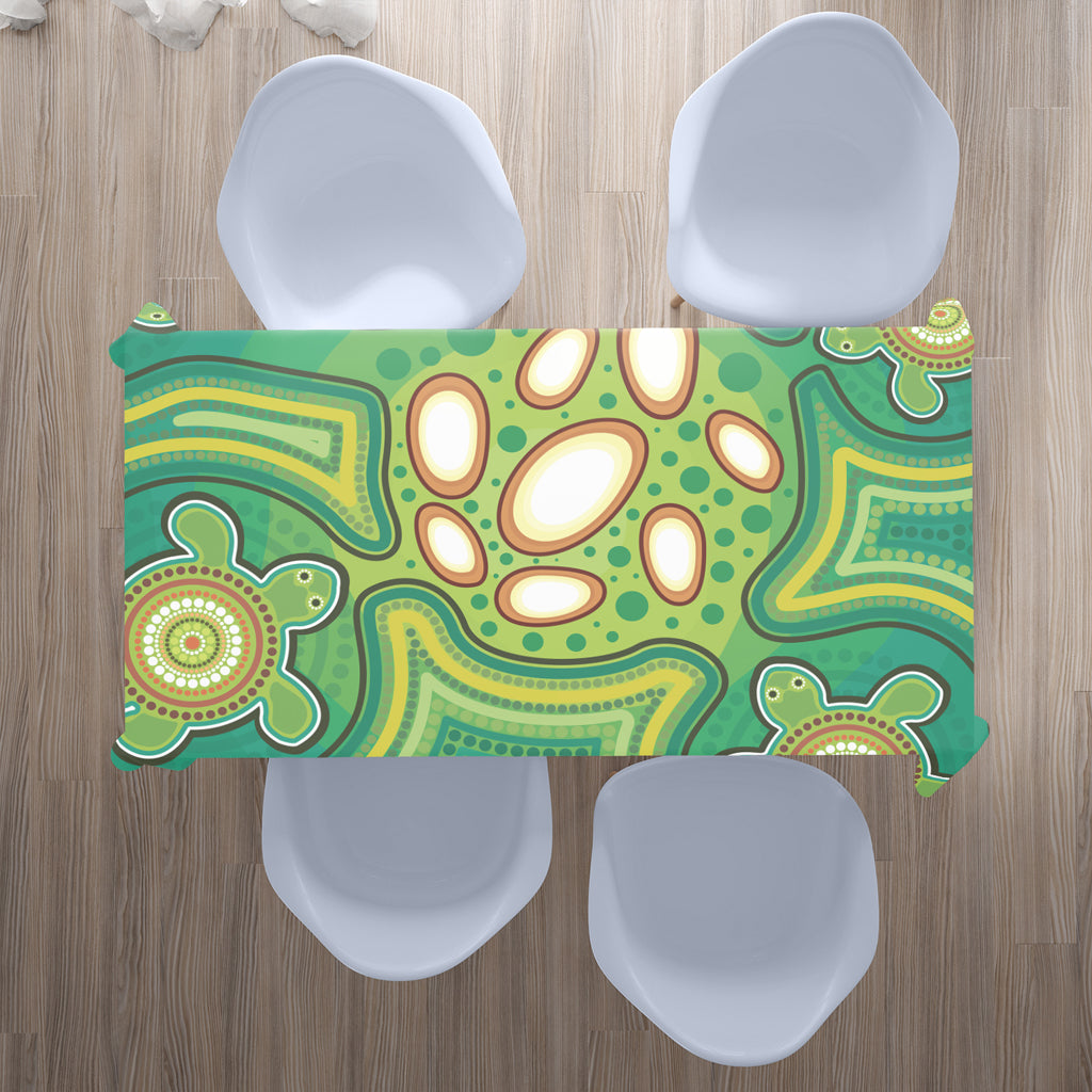 australia-aboriginal-inspired-tablecloth-aboriginal-dot-art-vector-painting-with-turtle