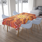 australia-aboriginal-inspired-tablecloth-yellow-aboriginal-dot-artwork