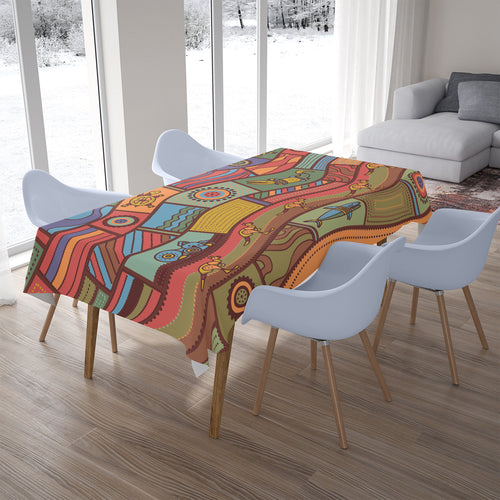 australia-aboriginal-inspired-tablecloth-animals-aboriginal-dot-artwork