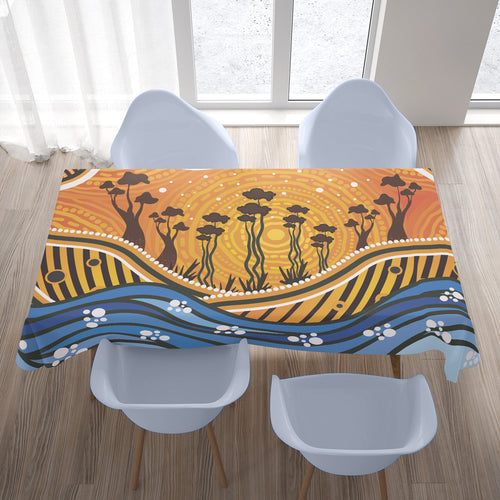 australia-aboriginal-inspired-tablecloth-aboriginal-dot-art-vector-background-nature-concept