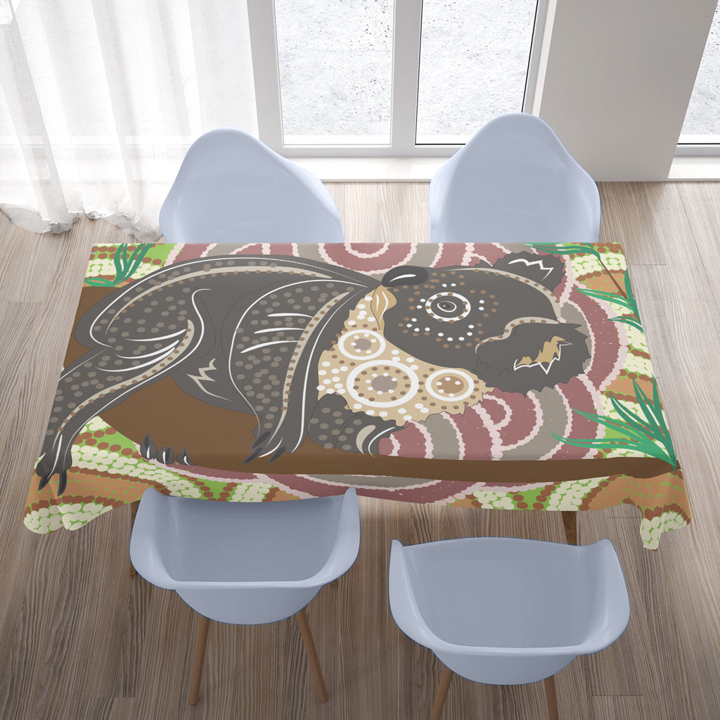 australia-aboriginal-inspired-tablecloth-koala-aboriginal-dot-art-vector