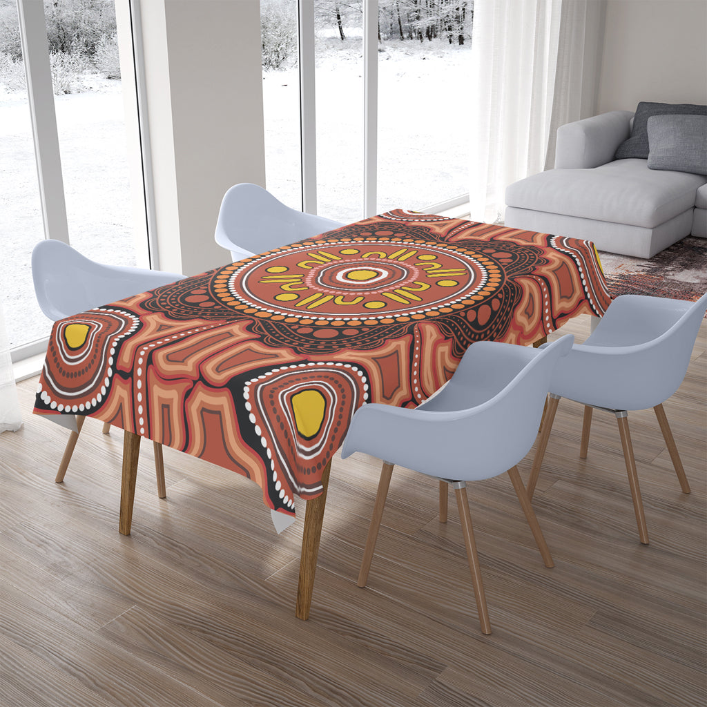 australia-aboriginal-inspired-tablecloth-aboriginal-circle-pattern-style