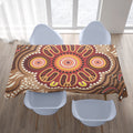 australia-aboriginal-inspired-tablecloth-brown-boomerang-aboriginal-dot-artwork