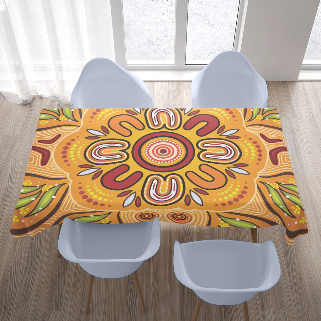 australia-aboriginal-inspired-tablecloth-aboriginal-art-background-with-wattle-leaf