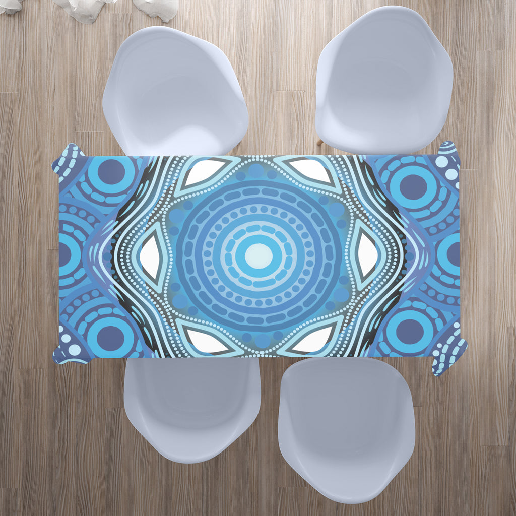 australia-aboriginal-inspired-tablecloth-aboriginal-dot-design-blue-vector-painting