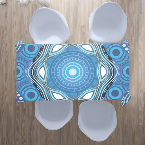 australia-aboriginal-inspired-tablecloth-aboriginal-dot-design-blue-vector-painting