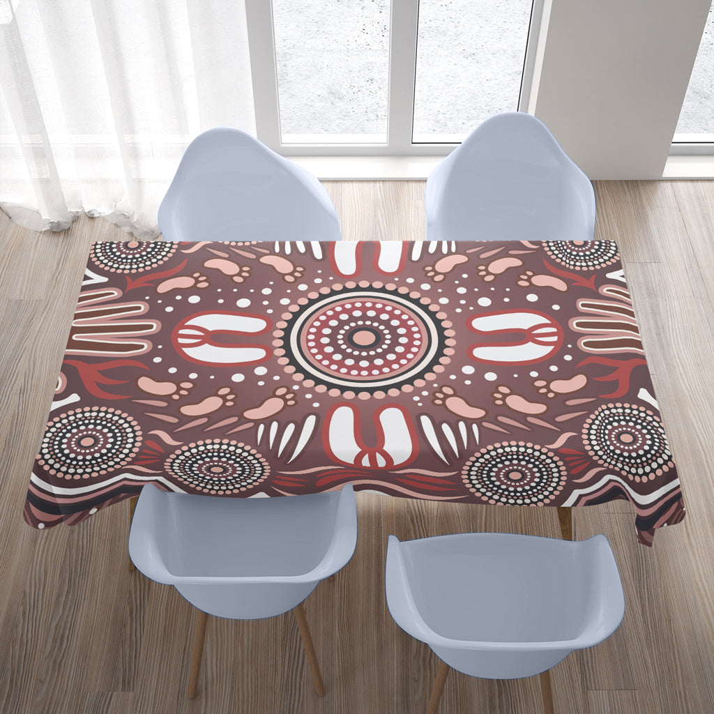australia-aboriginal-inspired-tablecloth-dot-aboriginal-style-of-painting-with-hands