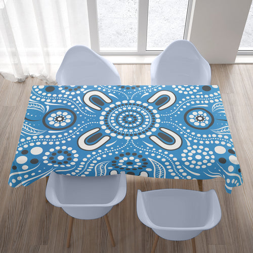 australia-aboriginal-inspired-tablecloth-aboriginal-indigenous-dot-art-blue-color