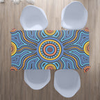 australia-aboriginal-inspired-tablecloth-blue-aboriginal-connection-artwork