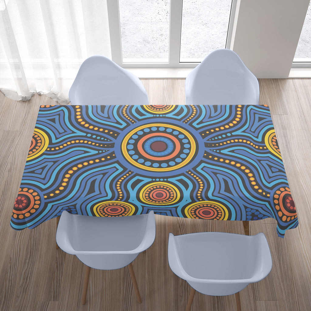 australia-aboriginal-inspired-tablecloth-blue-aboriginal-connection-artwork