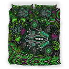 australia-indigenous-bedding-set-aboriginal-inspired-art-frog-dreaming-dot-art-background