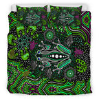 australia-indigenous-bedding-set-aboriginal-inspired-art-frog-dreaming-dot-art-background