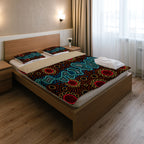 australia-indigenous-bedding-set-aboriginal-inspired-dot-art-painting-river-concept