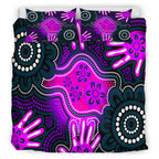 australia-indigenous-bedding-set-aboriginal-inspired-dot-artwork-with-hands