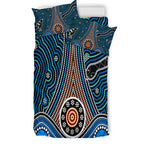 australia-indigenous-bedding-set-aboriginal-inspired-dot-painting-depicting-fierce-snake-and-magpies