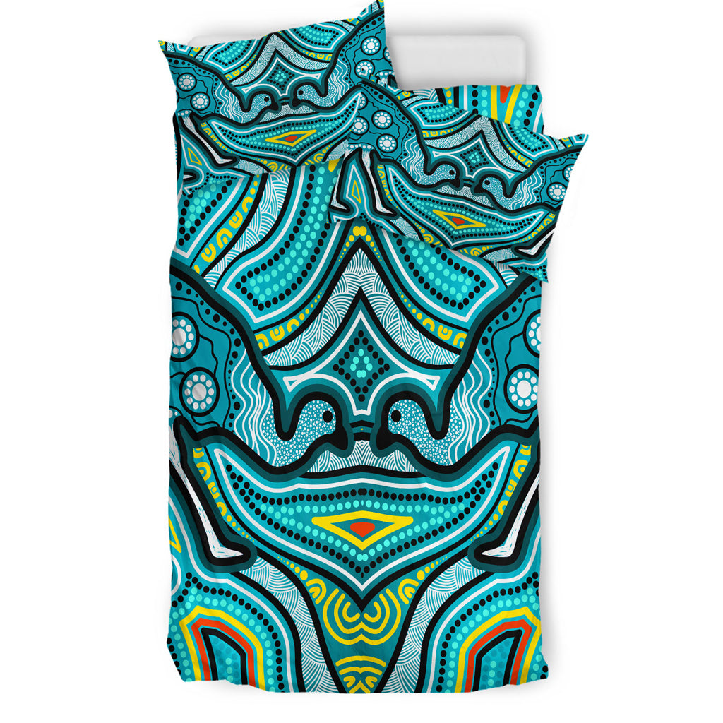 australia-indigenous-bedding-set-aboriginal-inspired-emu-artwork