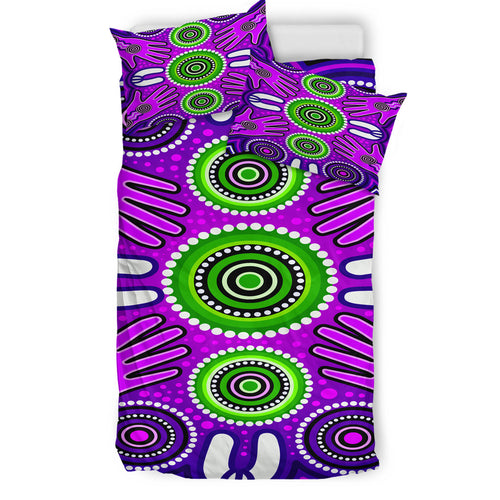 australia-indigenous-bedding-set-aboriginal-inspired-meeting-and-unity-concept