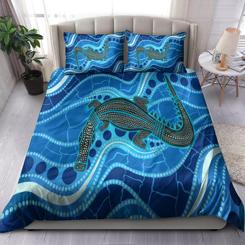 australia-indigenous-bedding-set-aboriginal-inspired-river-and-crocodile
