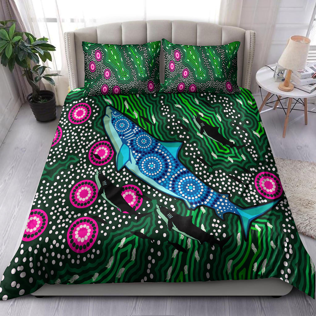 australia-indigenous-bedding-set-aboriginal-inspired-sharks-background-of-dreaming-art