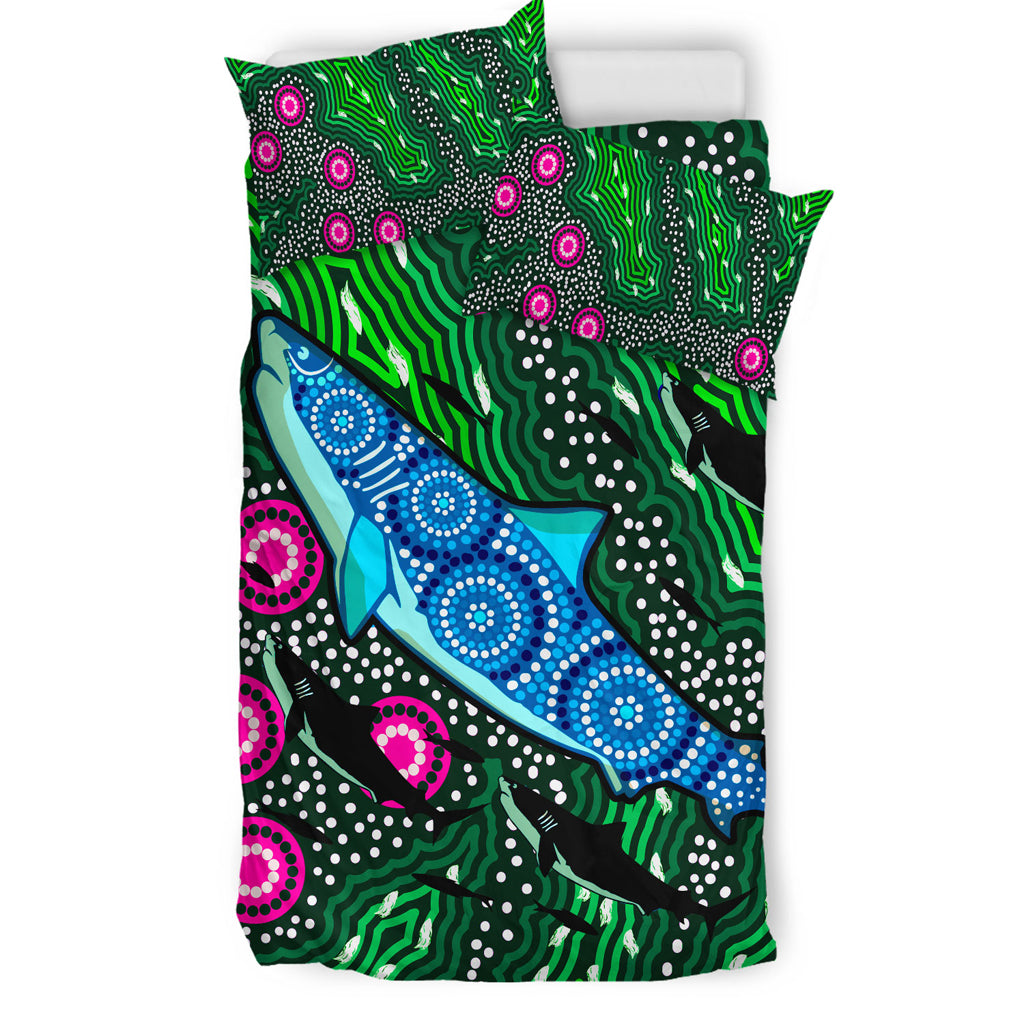 australia-indigenous-bedding-set-aboriginal-inspired-sharks-background-of-dreaming-art
