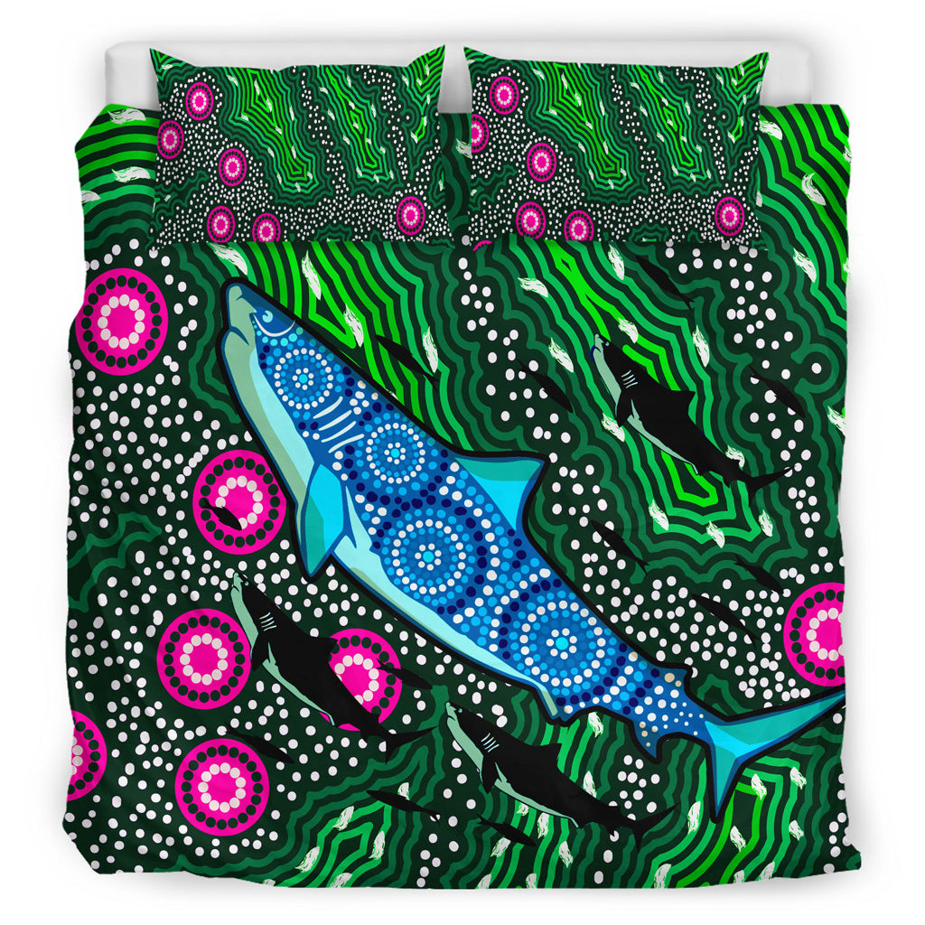 australia-indigenous-bedding-set-aboriginal-inspired-sharks-background-of-dreaming-art