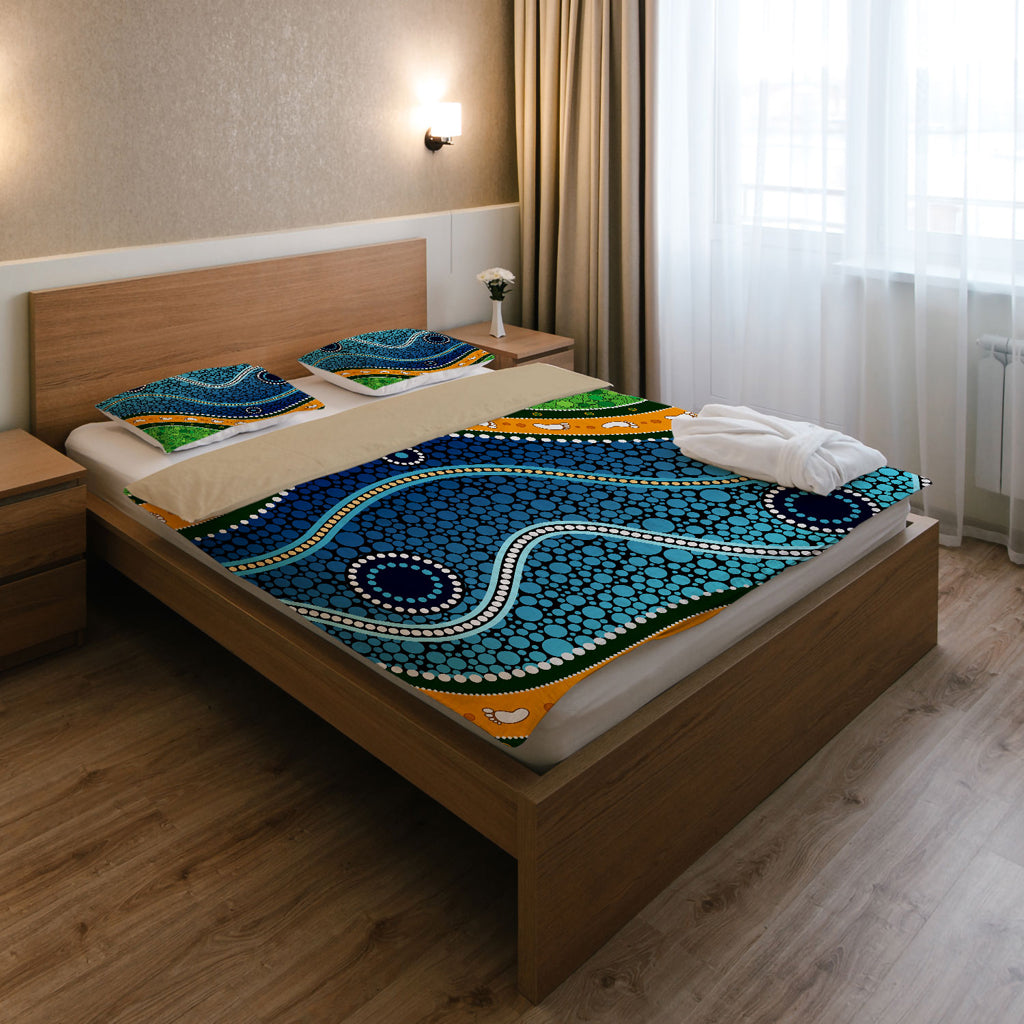 australia-indigenous-bedding-set-aboriginal-inspired-style-of-background-depicting-nature