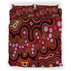 australia-indigenous-bedding-set-aboriginal-inspired-style-of-dot-background