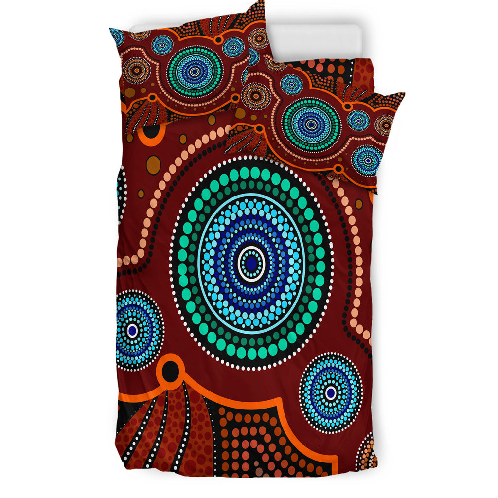 australia-indigenous-bedding-set-aboriginal-inspired-style-of-indigenous-dot-art-painting