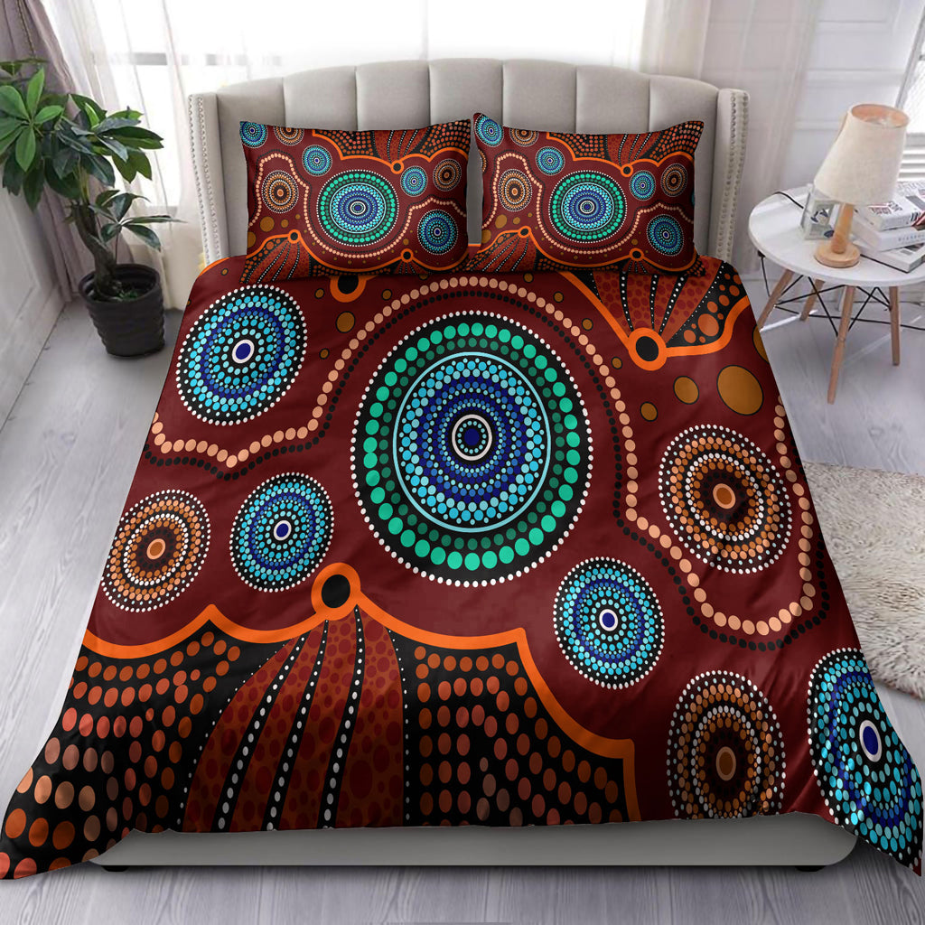australia-indigenous-bedding-set-aboriginal-inspired-style-of-indigenous-dot-art-painting