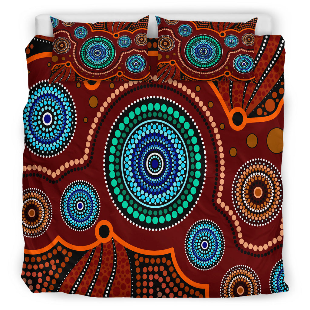 australia-indigenous-bedding-set-aboriginal-inspired-style-of-indigenous-dot-art-painting