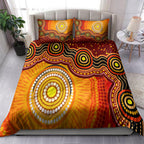 australia-indigenous-bedding-set-aboriginal-inspired-style-of-sun-and-dot-art-background